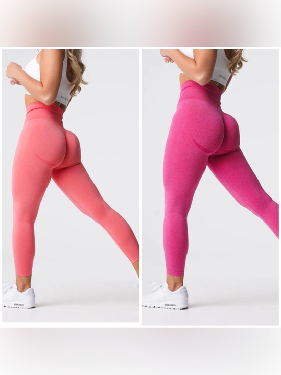 NVGTN Pants - Bundle NVGTN size S Seamless Ombre High-Waist Leggings — Coral & Hot Pink